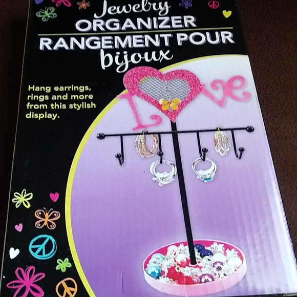 Jewelry organizer.pink and black. - Picture 1 of 1